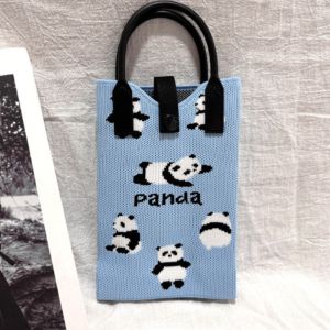 Canvas Design Small Tote Bag Handbag Bag Shoulder Bag Sling Beg Fesyen Beg Kecil Wanita 卡通女针织包