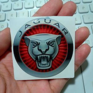 JAGUAR Emblem sticker timbul resin lentur