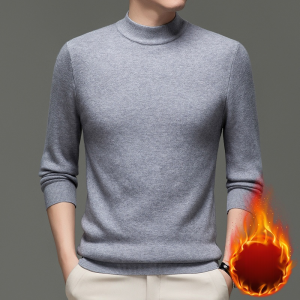 Knitwear Wind-resistant Half Turtleneck Cashmere Sweater Fit and Comfort Windproof Anti-wrinkle