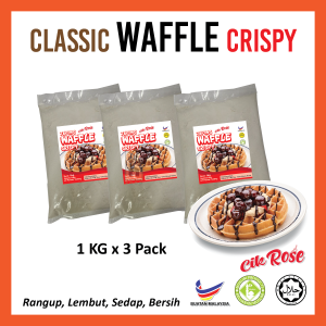 COMBO 3 KG TEPUNG WAFFLE RANGUP CIK ROSE
