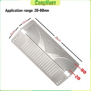 C.N Metal Ruler Square Tube to Round Ruler Square Steel 90° Bend Arc Angle Marker DIY Pipe Bending Guide