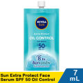 Nivea Sun Extra Protect Sun Serum SPF 50+ PA+++ 7ml I Sachet - AURA & OIL CONTROL. 