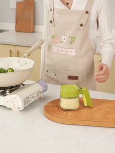 Kitchen seasoning box combination set glass storage box sealed moisture-proof seasoning bottle and jar