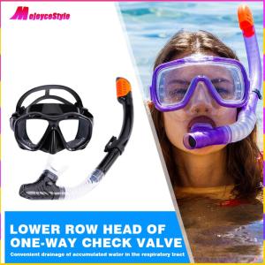 Snorkel Mask Set Wide View Swim Dive Mask for Snorkeling Scuba Diving Swimming