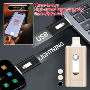 High-speed And Large-capacity 3-in-1 USB Flash Drive Micro Interface And Type-C Interface Suitable For Android And Laptops