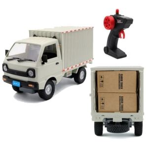 Mainan Mobil Remote Control Rc Pick Up Truck Box Carry 1:16 4ch 2.4ghz Hadiah Ulang Tahun Kado Anak Lucu Gerobak Pengangkut Barang