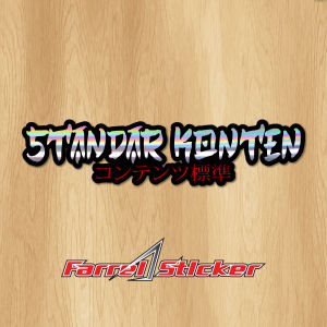 stiker STANDAR Sticker STANDAR KONTEN PRINTCUT