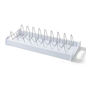 Ⓜ️ZEROIDEASⓂ️ Bowl Plate Organizer with Adjustable SS201 Dividers Bowl Holder Plate Holder Bowl Stand Plate Stand Bowl Rack Plate Rack Plate Rack Bowl Dishes Rack Cupboard Storage Rack Bowl Shelf Plate Shelf Dishes Stand Dishes Holder Cupboard Rack