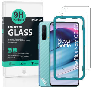 Ibywind Oneplus Nord CE 5G【2PCS Pack】Tempered Glass Screen Protector With Easy Install Kit
