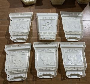 Khuôn đúc chậu cảnh Lục Giác 60 kết hợp chân đôn Chất liệu nhựa ABS cao cấp Dùng làm chậu cây cảnh xi măng