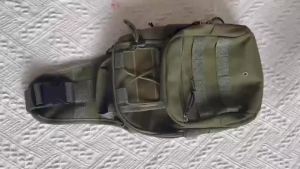 FRIDA BAGS#4050 Functional Canvas ChestCrossbody Bag Riding Bag For Mens HIKING/CAMPING Bag.