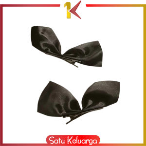 SK-C1039 Set Jepit Rambut Wanita Model Pita 2Pcs Korean Style / Jepitan Bow Fairy Hair Clip Satin