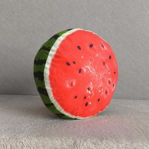 ZumoIX หมอนอิง พิมพ์ลาย ผลไม้ สรีนสีคมชัด  ใยสังเคราะห์อย่างดี Fruit Pillows Round Floor Cushions 3D