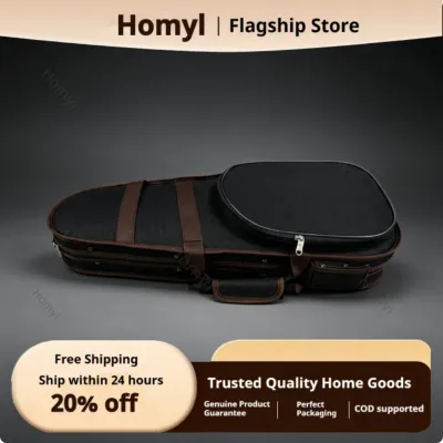 Homyl Ultra Light Lightweight Violin Case Portable Violin Backpack Case Shock-Absorbing Music Accessory Padded Interior for Airplane