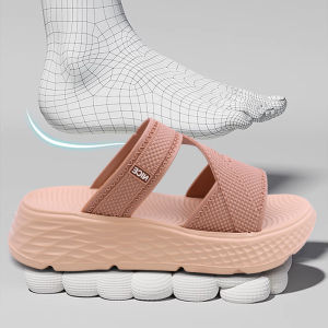 Lateny Sandal Wanita Twist Sandal Wanita Fuji Wedges Wanita Korea