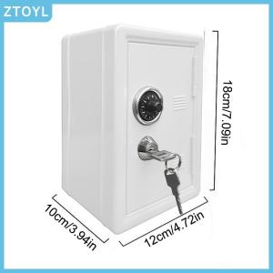 ZTOYL  Frcctre Kids Safe Bank Money Box With Coin Tray Mini Locker Small Safe Storage Box Piggy Bank With Combination Lock And Key