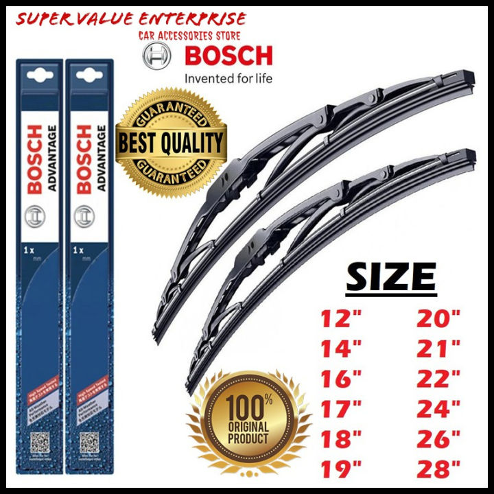 100 GENUINE BOSCH Advantage Wiper Bosch Wiper Blade Good Quality Lazada