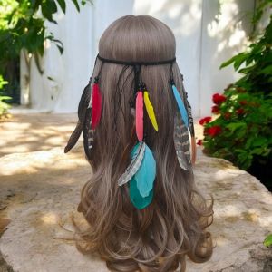 [Ready Stock SG] Hippie Queen Boho Feather Headband | Concert Parties Festival Hair Accessories