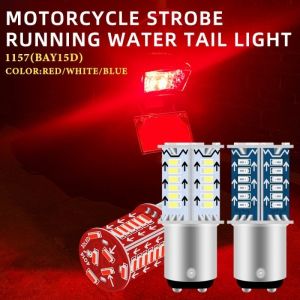 1157 BAY15D LED Strobe Brake Light 12V 30SMD Motorcycle Car Bulb Turn Signal Tail Lamp Flashing