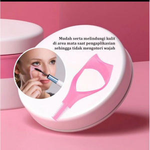 Alat Bantu Aplikator Maskara 3 IN 1 Eyelash Template Cetakan Mascara Make Up Mata / Alat Bantu Pakai Maskara Helper Multifungsi SH AA36