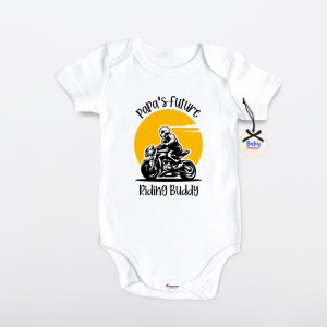 Baby Onesies PH Daddys Future Riding Buddy Onesie Motorcycle Baby Clothes 0-12 months Cotton Fathers Day Baby Bodysuit