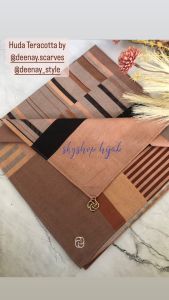 SKYSHOP HIJAB HUDA ASHIRA SERIES BY DEENAY SIZE 115 X115CM BAHAN VOAL FINISHING SEWING KERUDUNG SEGIEMPAT MURAH