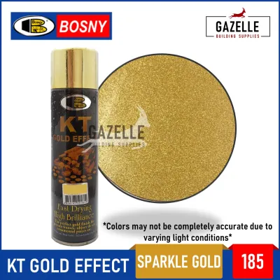 Bosny KT Gold Effect Spray Paint Gold Finish Metallic - 180/ 181/ 182/ 183/ 184 / 185