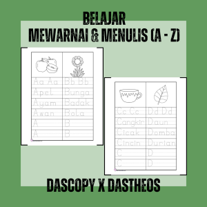 Ukuran A4 Belajar Mewarnai dan Menulis Huruf Promo Harga Termurah !!! Ukuran A4 (21cm x 297cm)