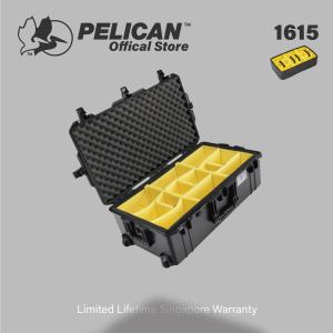 PELICAN - 1615 AIR CASE (Padded Divider/Trekpak) LIMITED LIFETIME WARRANTY