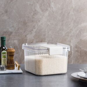 Rice Bucket Insect-Proof Moisture-Proof Sealed Cylinder Box Noodle Flour Storage Tank Household Life Daily Necessities