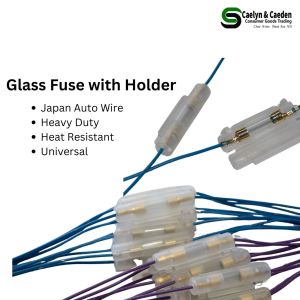 Motorcycle Spare Parts Safety Fuse - Glass Fuse Holder with Fuse Included Heavy Duty with Auto Wire - Wholesale
