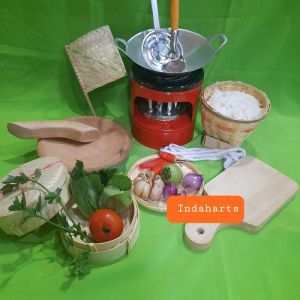 Masak Masakan Mini ( Paket A2 ) Masak Masakan Mainan Tradisional Ada 10 Barang Real Pict