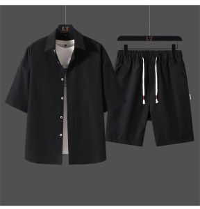 HOÀN TIỀN 15% - Bộ Đồ Nam Tay Ngắn Mùa Hè Cổ Bẻ Áo Khuy Cài Quần Short Có Túi   Kiểu Dáng Trẻ Trung Thời Trang August QA NAM 071