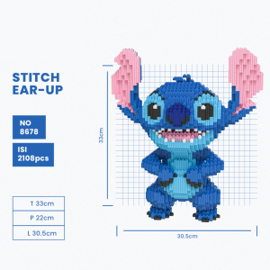 SMY Toystown Stitch Lilo Medium Mainan Bangunan Nano Block Bricks Mainan Edukasi Balok Susun Mainan Anak Mainan Tumpuk Balok Karakter Kartun Animasi 3D