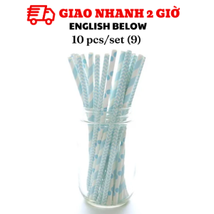 Ống hút giấy - Straws nhiều mẫu tcl39