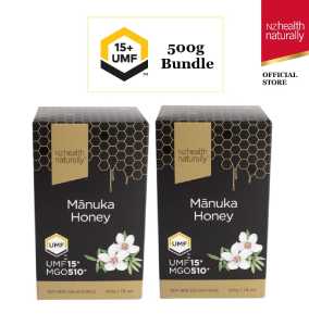 NZ Health Naturally UMF 15+ Bundle (2 x 500g) Manuka Honey (EXPIRY DATE 19.02.2029) HALAL