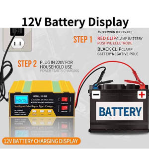 Nxled Car Battery Charger 12V 24V Japan Heavy Duty for Motorcycle Intelligent Pulse Repair Battery Fast Charging Automatic Voltage Power Saving