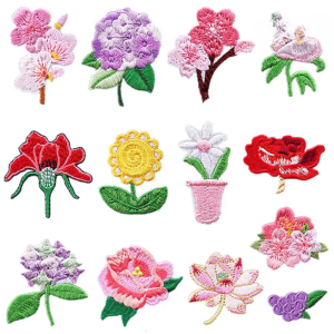 Miếng vá sửa chữa may trên/Miếng dán ủi Hoa Các mảng vá thêu miếng vá đính cho mũ Ba lô trang trí