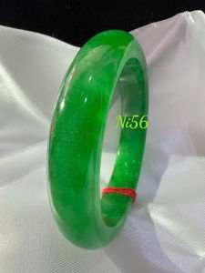 Vòng Cẩm Thạch Bản Hẹ ĐL Ni 56mm Cao 13mm Dầy 8mm Vòng màu Xanh Lý tươi bóng đẹp Nữ 54kg - 60kg đeo xinh đẹp sang tay món quà tặng mẹ tặng nữ ý nghĩa có 1250k ạ