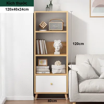 Kệ gỗ Bắc Âu tủ gỗ đa năng nhiều tầng tiện lợi lắp ghép dễ dàng có tủ để đồ gỗ MDF phủ Melamine ND18