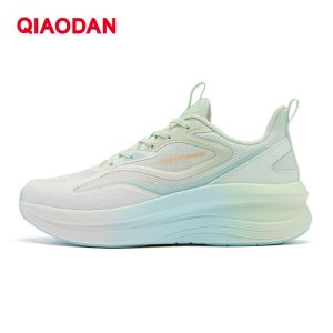 Qiaodan Women Running Shoes Lightweight Mesh Breathable Thick Sole Shock Absorption XM16240207