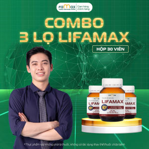 Combo 3 Hộp Giải Độc Gan Lifamax – Hỗ Trợ Mát Gan Bảo Vệ Gan (Hộp 30 Viên TPBVSK)