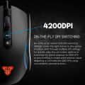 Fantech X16 X16V2  Ii Macro RGB Gaming Mouse Ergonomic Design 4200 Dpi Adjustable 6 Button Macro Cable. 