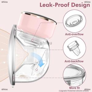 [COD] shiou เครื่องปั๊มนมแบบสวมใส่ได้ปราศจากแบตเตอรี่ที่ใช้งานได้นานกว่าและจอแสดงผล LED เครื่องปั๊มนมไฟฟ้าแบบพกพา