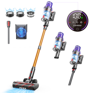 Honiture Laresar V7 Cordless Vacuum Cleaner 50Kpa 60Mins Handheld Vacuum Cleaner Vacuum Cleaner Heavy Duty Household Vacum Cleaner Wireless Vacuum Cleaner Sweep Edge Cleaning Pet Hair Carpet and Hardwood Floor 500W Vaccuumm Cleaner Carpet Cleaner Perysmit