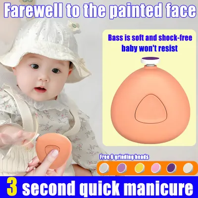 Pemangkas kuku elektrik Electric Baby Nail Trimmer stop when you touch the meat baby wont resist Nail Cutter free 6 grinding heads Baby Nail Clipper easy and safe operation Manicures Set charge once and use for 2 months Electric Nail Clipper Nail File指甲剪