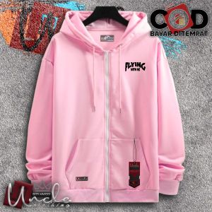Sweater Hoodie Zipper Pria List Flying Hoodie Polos Resleting Premium Hoodie Pria Distro Cotton Fleece Size M L XL XXL Bisa COD
