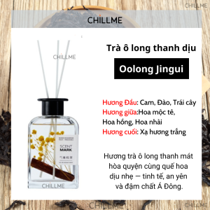 Tinh dầu khuếch tán cắm que Chillme 200ml thơm phòng ngủ phòng khách khử mùi decor hoa quà tặng