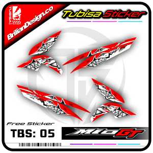 Sticker Striping Mio GT - Stiker Sticker Striping Variasi Motor Mio GT. TBS.05