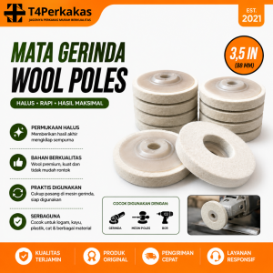 Mata gerinda Wool Gerinda Poles Pengkilap Besi Kain wool Poles gERINDA
